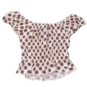 RUFFLE SHORT SLEEVE BLOUSE